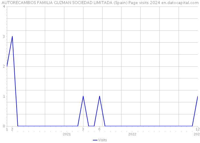 AUTORECAMBIOS FAMILIA GUZMAN SOCIEDAD LIMITADA (Spain) Page visits 2024 