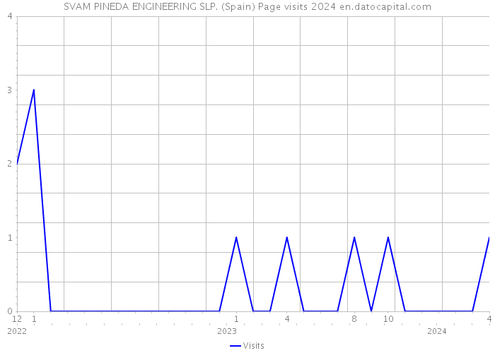 SVAM PINEDA ENGINEERING SLP. (Spain) Page visits 2024 