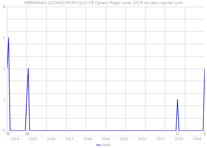 HERMANAS LOZANO MORCILLO CB (Spain) Page visits 2024 