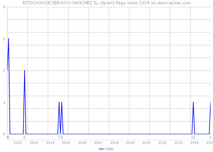 ESTACION DE SERVICIO SANCHEZ SL. (Spain) Page visits 2024 