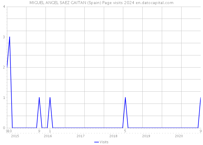 MIGUEL ANGEL SAEZ GAITAN (Spain) Page visits 2024 