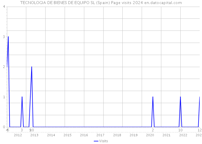 TECNOLOGIA DE BIENES DE EQUIPO SL (Spain) Page visits 2024 