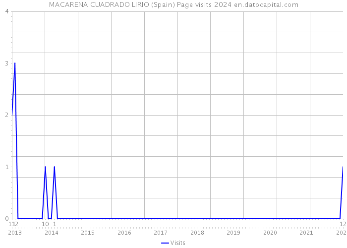 MACARENA CUADRADO LIRIO (Spain) Page visits 2024 