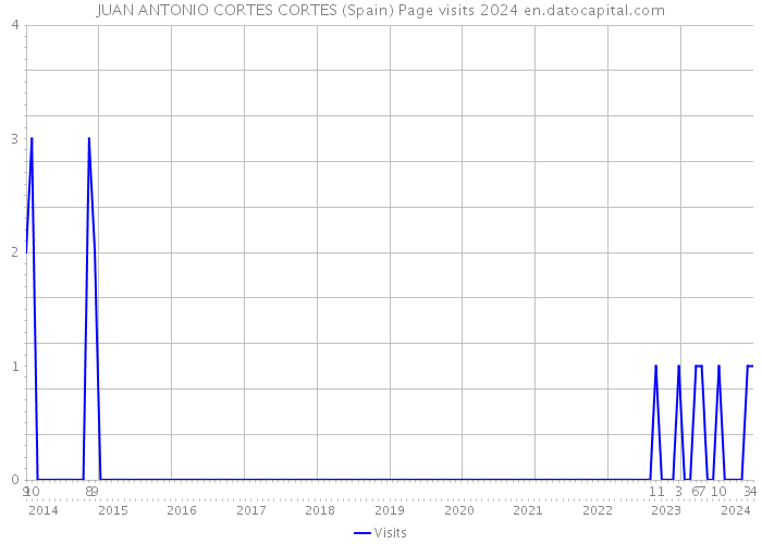 JUAN ANTONIO CORTES CORTES (Spain) Page visits 2024 
