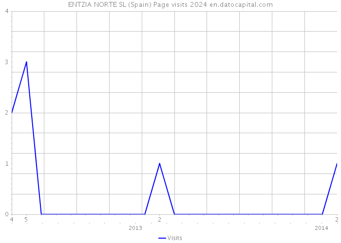 ENTZIA NORTE SL (Spain) Page visits 2024 