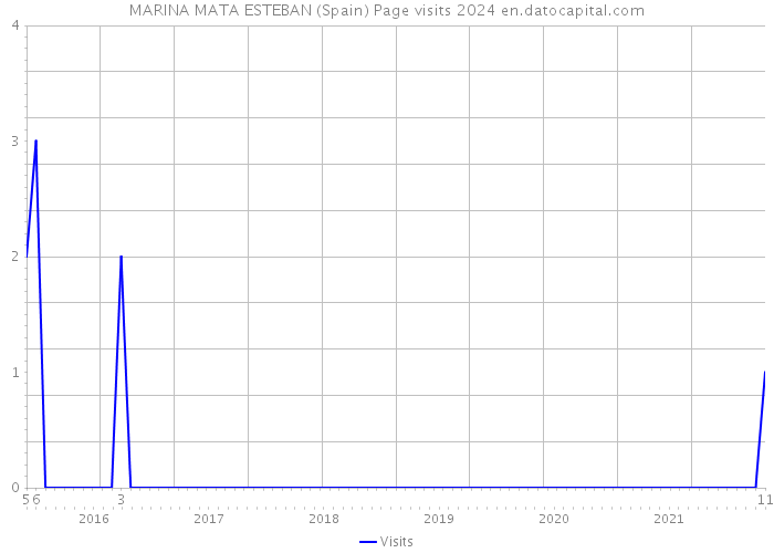 MARINA MATA ESTEBAN (Spain) Page visits 2024 