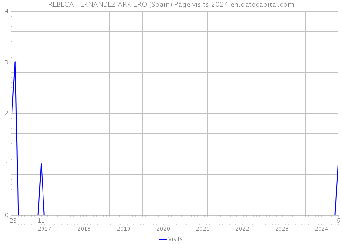 REBECA FERNANDEZ ARRIERO (Spain) Page visits 2024 