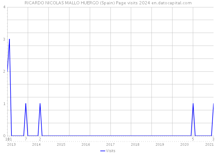 RICARDO NICOLAS MALLO HUERGO (Spain) Page visits 2024 