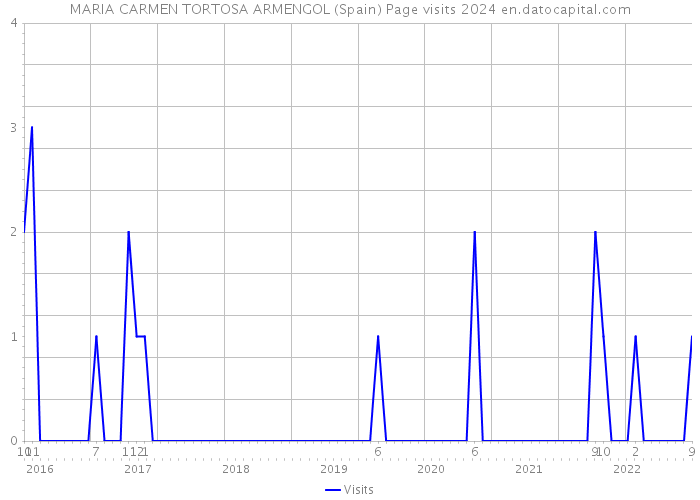 MARIA CARMEN TORTOSA ARMENGOL (Spain) Page visits 2024 