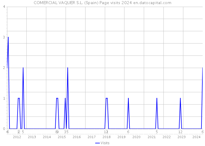 COMERCIAL VAQUER S.L. (Spain) Page visits 2024 