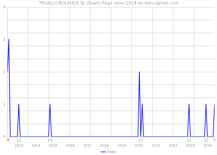 TRUJILLO BOLANOS SL (Spain) Page visits 2024 