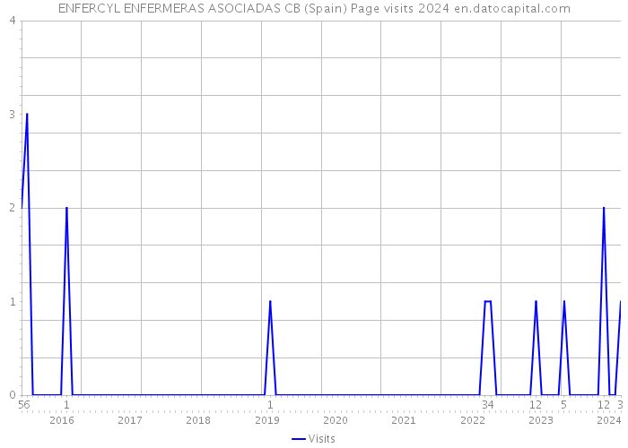 ENFERCYL ENFERMERAS ASOCIADAS CB (Spain) Page visits 2024 