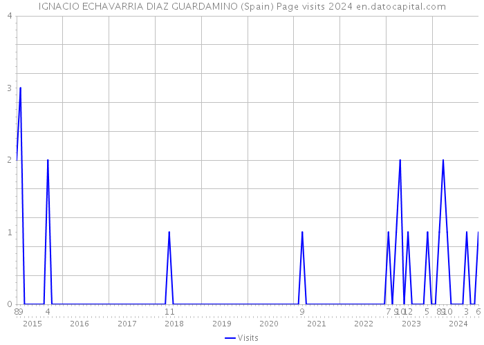 IGNACIO ECHAVARRIA DIAZ GUARDAMINO (Spain) Page visits 2024 