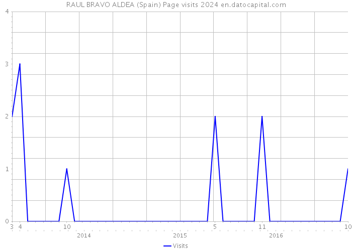 RAUL BRAVO ALDEA (Spain) Page visits 2024 