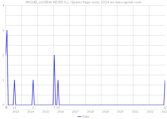 MIGUEL LUCENA REYES S.L. (Spain) Page visits 2024 