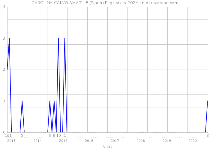 CAROLINA CALVO AMATLLE (Spain) Page visits 2024 