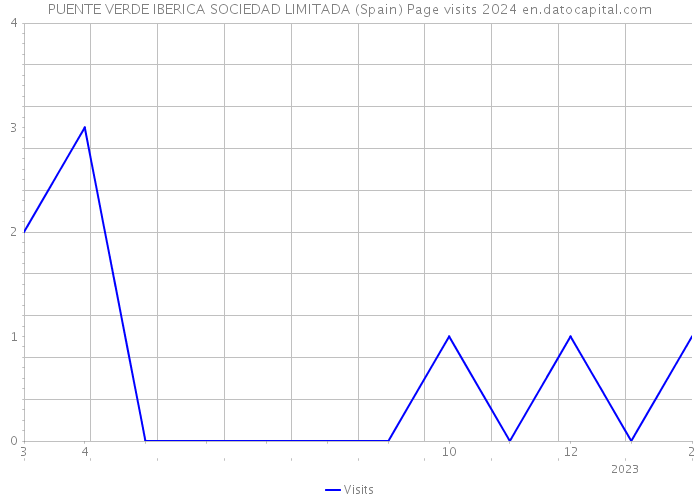 PUENTE VERDE IBERICA SOCIEDAD LIMITADA (Spain) Page visits 2024 