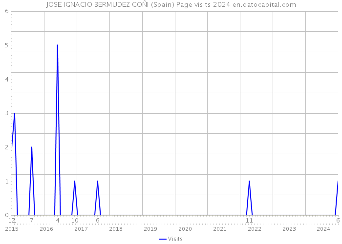 JOSE IGNACIO BERMUDEZ GOÑI (Spain) Page visits 2024 