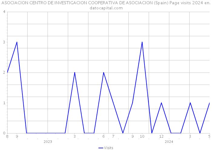 ASOCIACION CENTRO DE INVESTIGACION COOPERATIVA DE ASOCIACION (Spain) Page visits 2024 