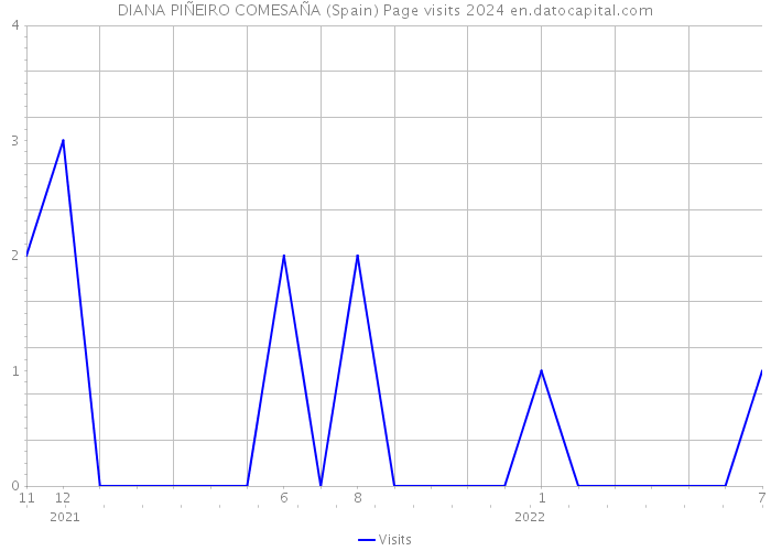 DIANA PIÑEIRO COMESAÑA (Spain) Page visits 2024 