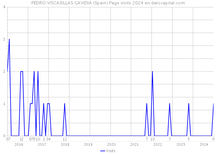 PEDRO VISCASILLAS GAVIDIA (Spain) Page visits 2024 
