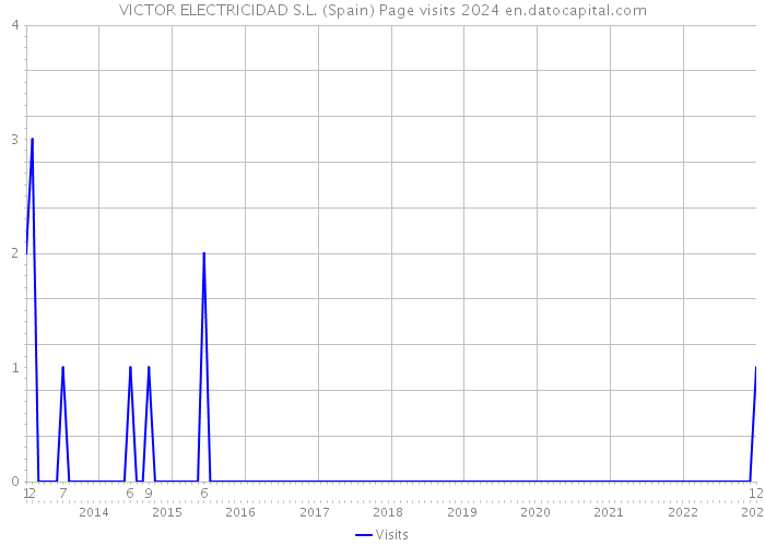 VICTOR ELECTRICIDAD S.L. (Spain) Page visits 2024 