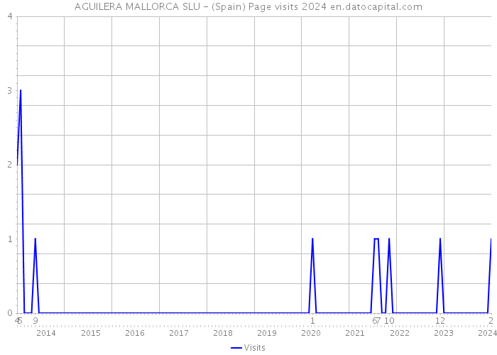 AGUILERA MALLORCA SLU - (Spain) Page visits 2024 