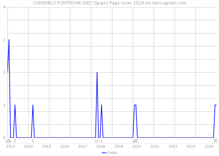 CONSUELO FONTECHA DIEZ (Spain) Page visits 2024 