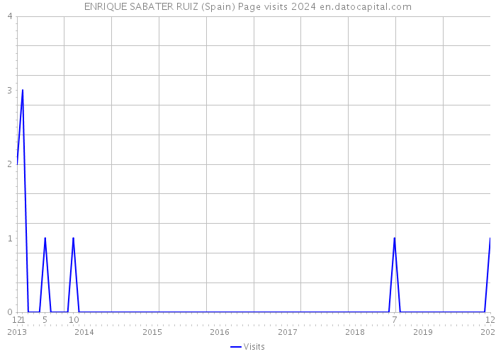 ENRIQUE SABATER RUIZ (Spain) Page visits 2024 