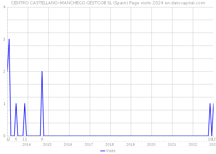 CENTRO CASTELLANO-MANCHEGO GESTCOB SL (Spain) Page visits 2024 
