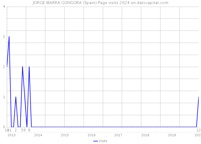 JORGE IBARRA GONGORA (Spain) Page visits 2024 