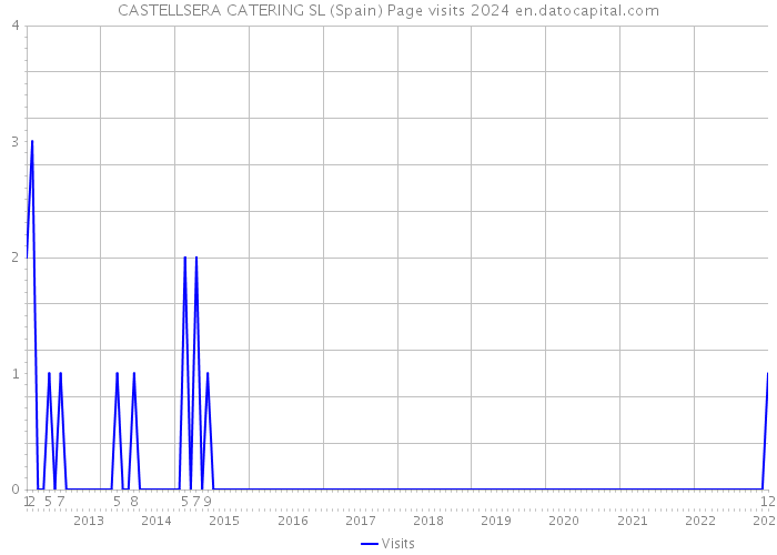 CASTELLSERA CATERING SL (Spain) Page visits 2024 