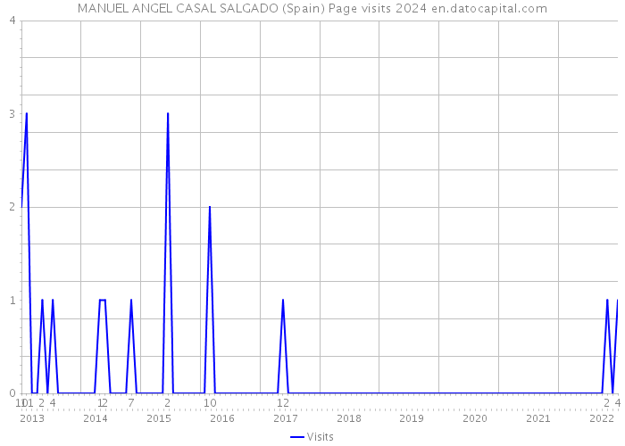 MANUEL ANGEL CASAL SALGADO (Spain) Page visits 2024 