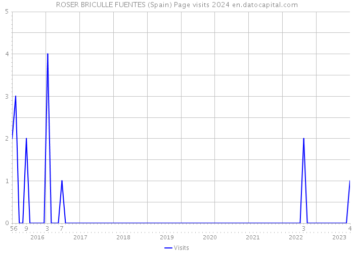 ROSER BRICULLE FUENTES (Spain) Page visits 2024 
