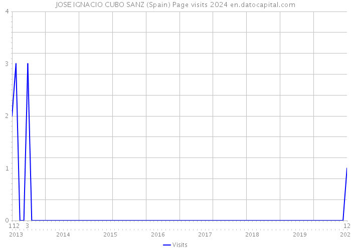 JOSE IGNACIO CUBO SANZ (Spain) Page visits 2024 