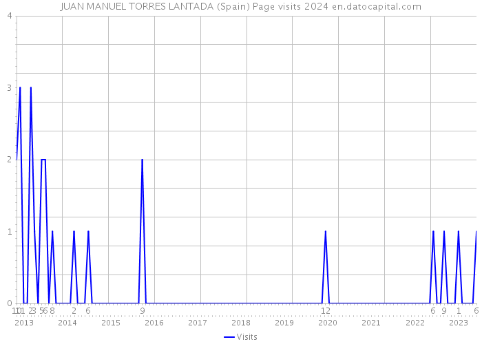 JUAN MANUEL TORRES LANTADA (Spain) Page visits 2024 