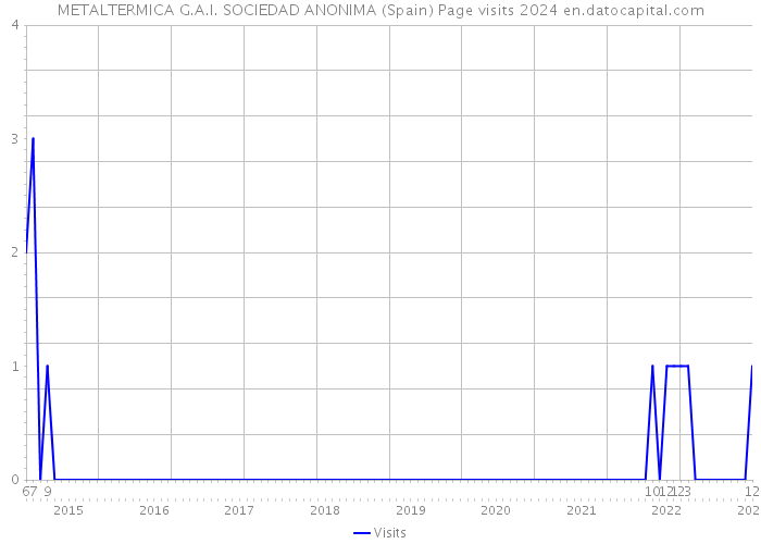 METALTERMICA G.A.I. SOCIEDAD ANONIMA (Spain) Page visits 2024 