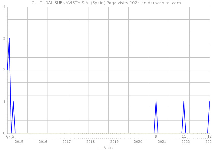CULTURAL BUENAVISTA S.A. (Spain) Page visits 2024 
