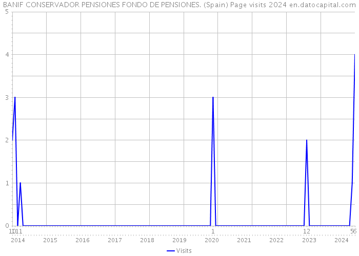 BANIF CONSERVADOR PENSIONES FONDO DE PENSIONES. (Spain) Page visits 2024 