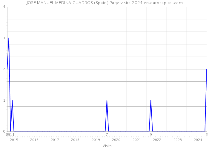 JOSE MANUEL MEDINA CUADROS (Spain) Page visits 2024 