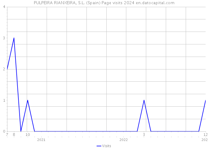 PULPEIRA RIANXEIRA, S.L. (Spain) Page visits 2024 