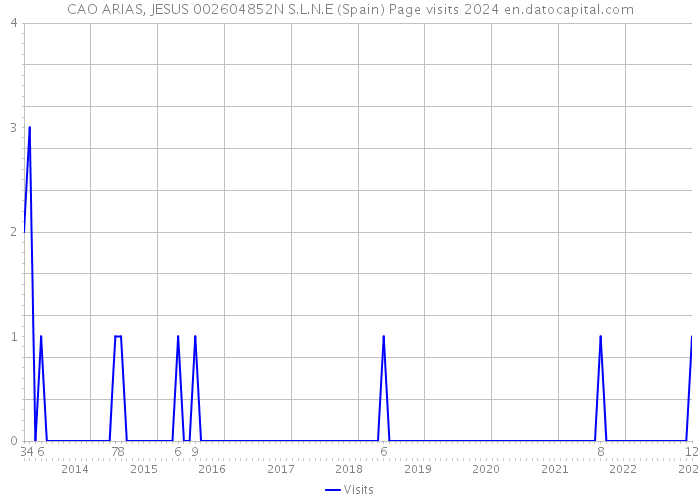 CAO ARIAS, JESUS 002604852N S.L.N.E (Spain) Page visits 2024 