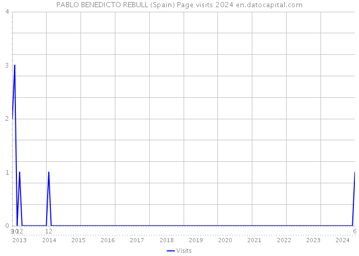 PABLO BENEDICTO REBULL (Spain) Page visits 2024 