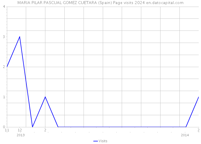 MARIA PILAR PASCUAL GOMEZ CUETARA (Spain) Page visits 2024 