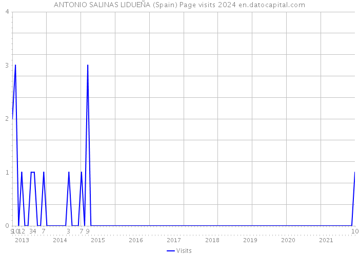 ANTONIO SALINAS LIDUEÑA (Spain) Page visits 2024 