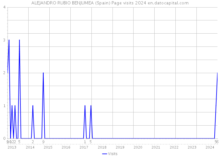 ALEJANDRO RUBIO BENJUMEA (Spain) Page visits 2024 