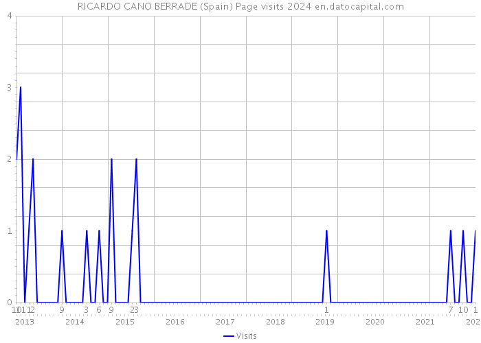RICARDO CANO BERRADE (Spain) Page visits 2024 