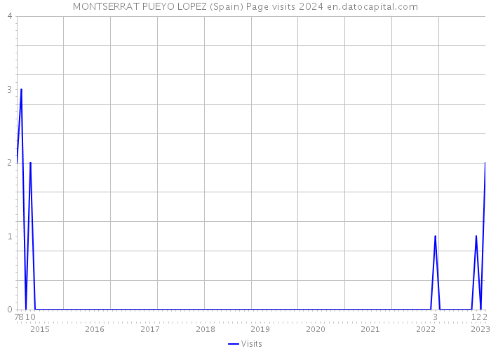 MONTSERRAT PUEYO LOPEZ (Spain) Page visits 2024 