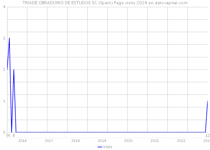 TRIADE OBRADOIRO DE ESTUDOS SC (Spain) Page visits 2024 