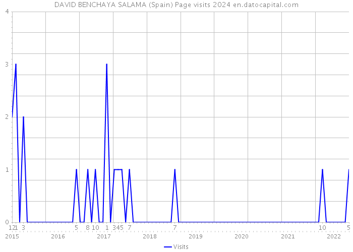 DAVID BENCHAYA SALAMA (Spain) Page visits 2024 